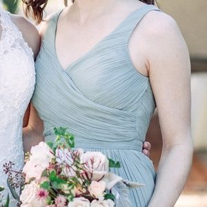 J Crew sage evening gown